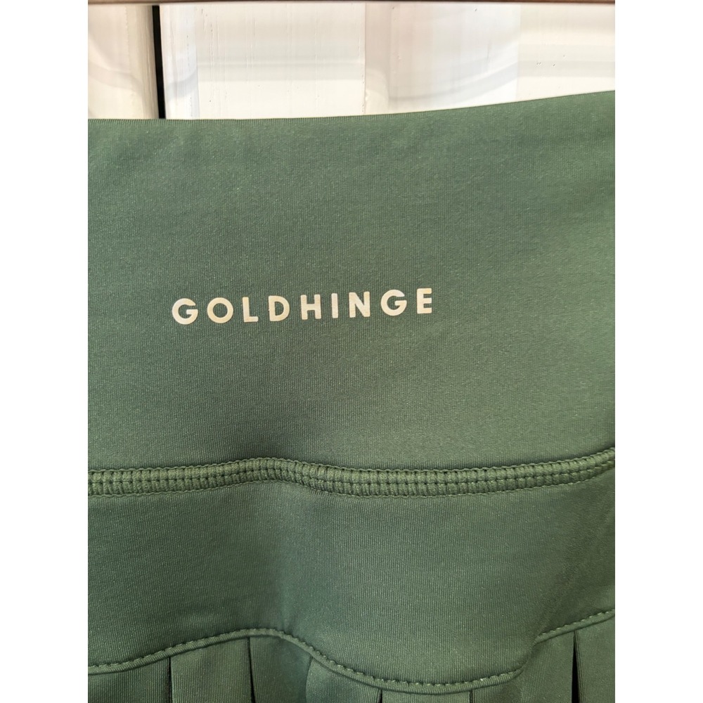 Gold Hinge Womens Pleated Tennis Skort Hunter Green large pickleball preppy - Picture 8 of 8